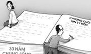 Tâm sự kết thúc buồn từ tờ đơn ly hôn viết sẵn